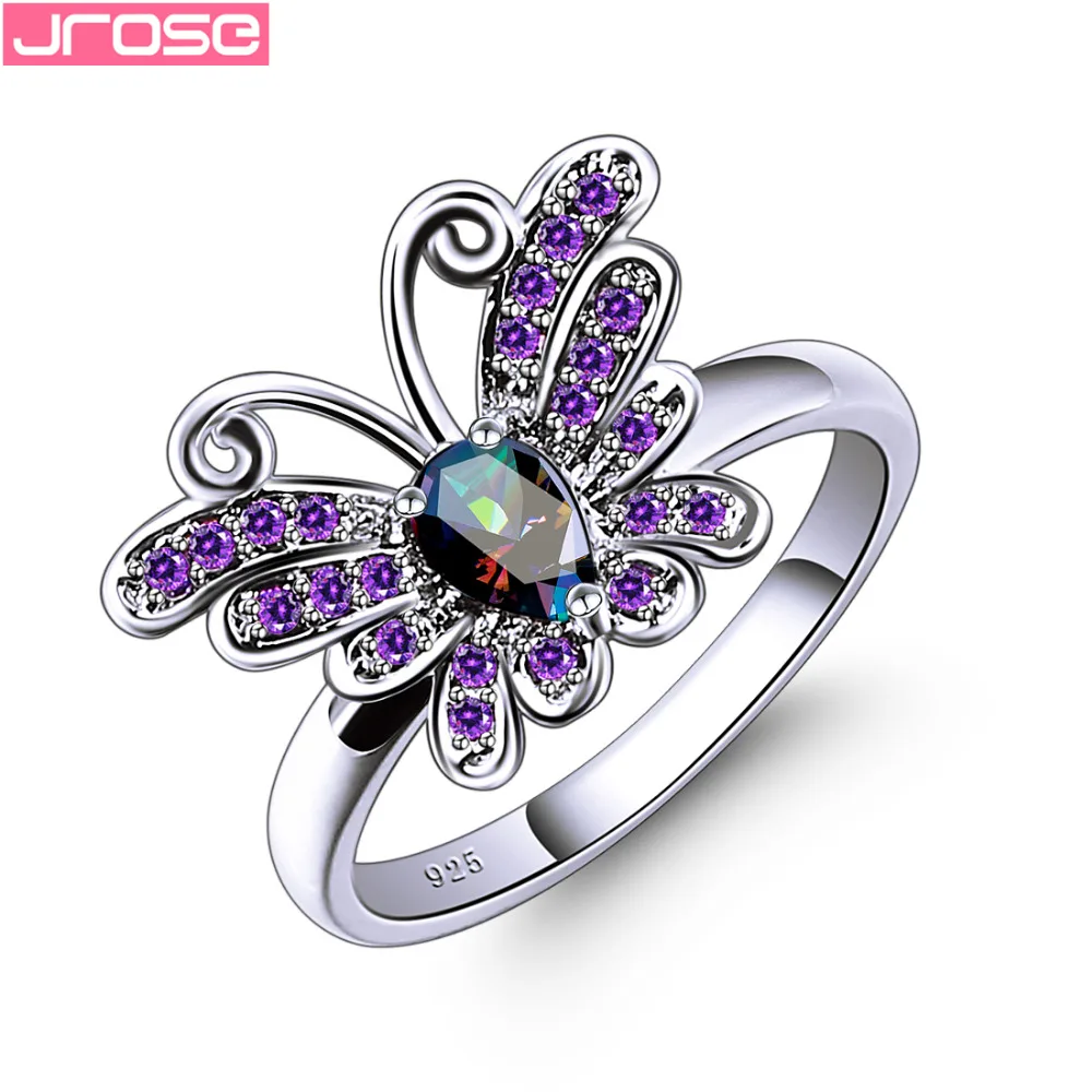 JROSE New Arrival Brand design Rings For Women Wedding Engagement Silver 925 Jewelry Multicolor & Pink Ziconia Butterfly Shape
JROSE New Arrival Brand design Rings For Women Wedding Engagement Silver 925 Jewelry Multicolor & Pink Ziconia Butterfly Shape