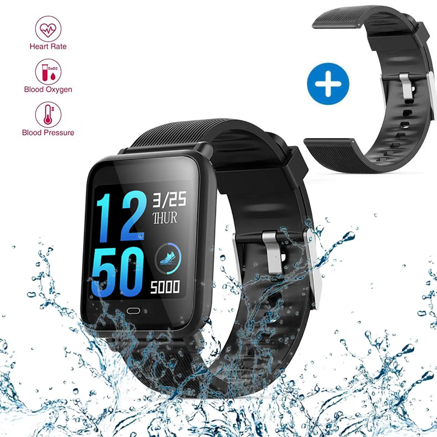 blood Pressure Heart Rate Monitor Smart Watch IP67 Waterproof Sport Fitness Trakcer Watch Men Women Smartwatch
blood Pressure Heart Rate Monitor Smart Watch IP67 Waterproof Sport Fitness Trakcer Watch Men Women Smartwatch