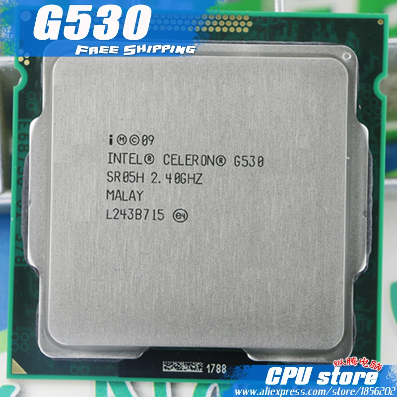 Бесплатная доставка процессор Intel Celeron G530 2M кэш 2 4 ГГц L3 = LGA 1155 TDP 65 Вт для