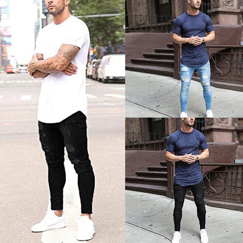 new Fashion Jeans Men Casual Trousers Casual Fitted Bottoms Zipper Streetwear Hip Hop Straight male personality Hole Ripped deni
new Fashion Jeans Men Casual Trousers Casual Fitted Bottoms Zipper Streetwear Hip Hop Straight male personality Hole Ripped deni