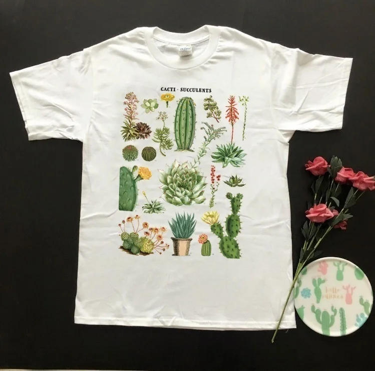 Fashionshow-JF Succulent Cacti T Shirt Women Japanese Harajuku Style White Graphic Tee Shirt Women Cotton T-shirt Plant T-shirt
Fashionshow-JF Succulent Cacti T Shirt Women Japanese Harajuku Style White Graphic Tee Shirt Women Cotton T-shirt Plant T-shirt