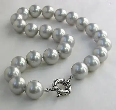 Wholesale price elegant women jewelry making 14mm gray shell simulated-pearl round beads necklace 18inch GE1257
Wholesale price elegant women jewelry making 14mm gray shell simulated-pearl round beads necklace 18inch GE1257