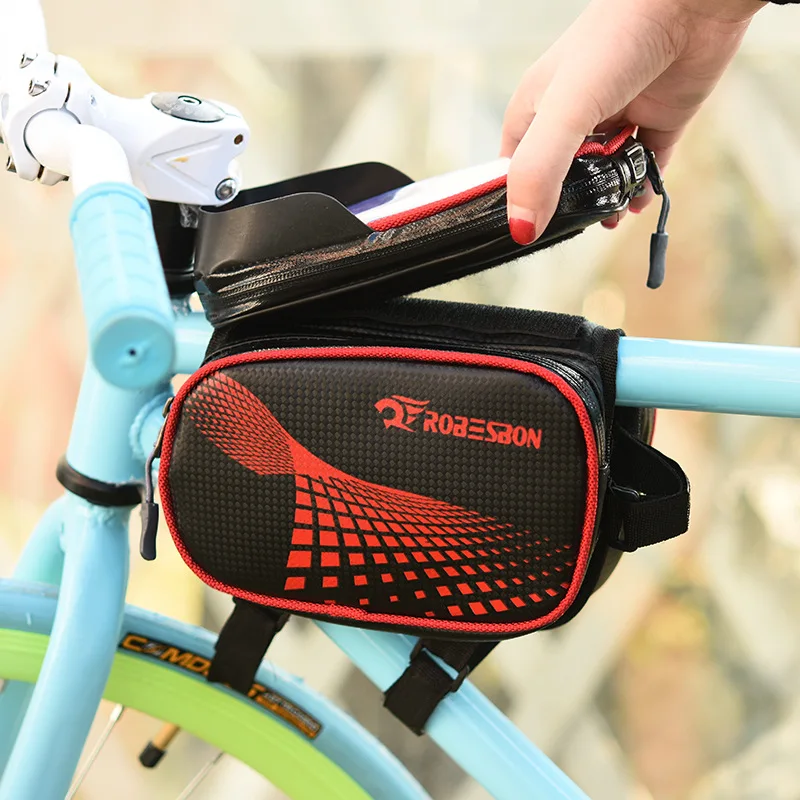 The Front Beam Of The Touch Screen Mountain Bike Bag Is Covered With Pipe Waterproof Saddle Bag Cycling Equipment Accessories
The Front Beam Of The Touch Screen Mountain Bike Bag Is Covered With Pipe Waterproof Saddle Bag Cycling Equipment Accessories