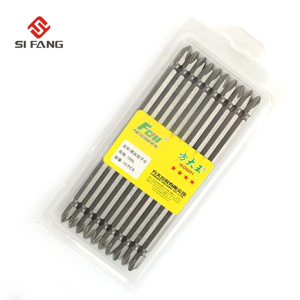 10Pcs 1/4" PH2 SL6 Screwdriver Bit Philips Slotted Electrical Screwdriver Drill Bit Tools 150mm
10Pcs 1/4" PH2 SL6 Screwdriver Bit Philips Slotted Electrical Screwdriver Drill Bit Tools 150mm