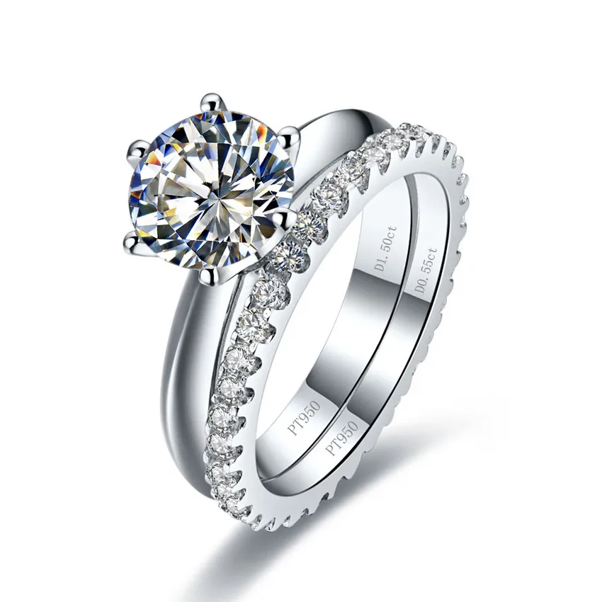 Test Positive 1.5CT 7.5mm G-H Round Moissanite Diamond Set Rings Propose Ring Solid 925 Sterling Silver Ceremony Ring
Test Positive 1.5CT 7.5mm G-H Round Moissanite Diamond Set Rings Propose Ring Solid 925 Sterling Silver Ceremony Ring