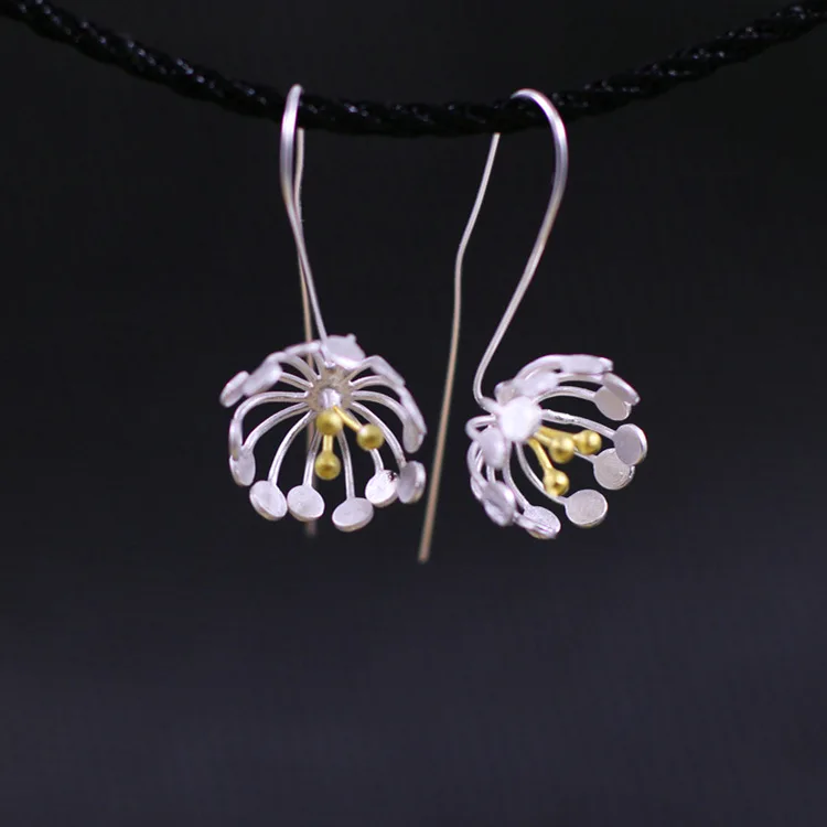 2018 Promotion Direct Selling Face Brinco Lady' Earrings Wholesale S925 Pure Thailand Manual Gold-plated Flower Eardrop
2018 Promotion Direct Selling Face Brinco Lady' Earrings Wholesale S925 Pure Thailand Manual Gold-plated Flower Eardrop