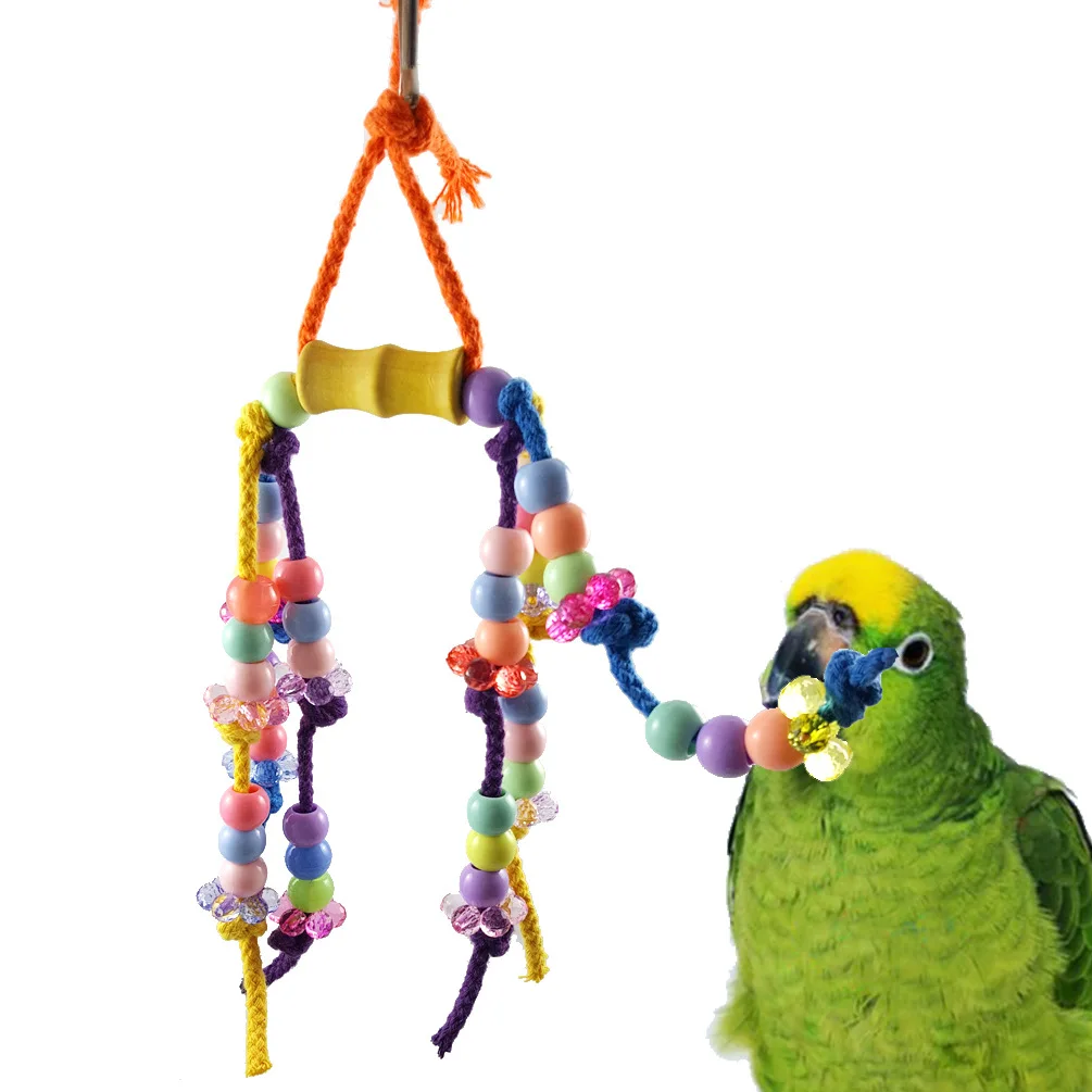 Bird Parrot Destroy Chew Toys Acrylic Small Plait Cotton Rope Pull Toy Swing Suspension Bridge Pet Products Bird Supplies 2pcs
Bird Parrot Destroy Chew Toys Acrylic Small Plait Cotton Rope Pull Toy Swing Suspension Bridge Pet Products Bird Supplies 2pcs