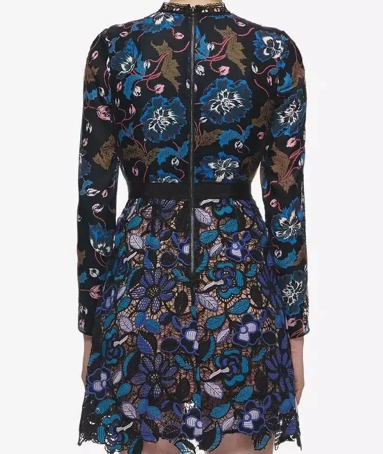 2020 Sexy Women Lace Embroidery O Neck Elegant Patchwork Hollow Summer Dress Female Mesh Long Sleeve Party Mini Dresses Vestidos
2020 Sexy Women Lace Embroidery O Neck Elegant Patchwork Hollow Summer Dress Female Mesh Long Sleeve Party Mini Dresses Vestidos