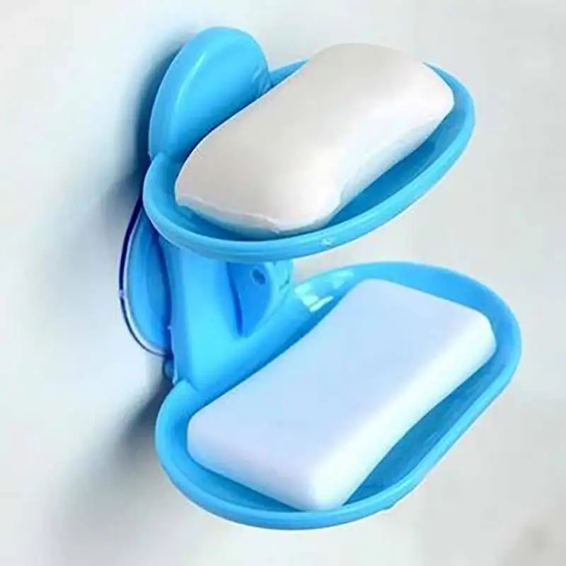 New Trendy Hot Selling Bathroom Double Layers Strong Sucker Soapbox Soap Draining Holder Soap Dish
New Trendy Hot Selling Bathroom Double Layers Strong Sucker Soapbox Soap Draining Holder Soap Dish