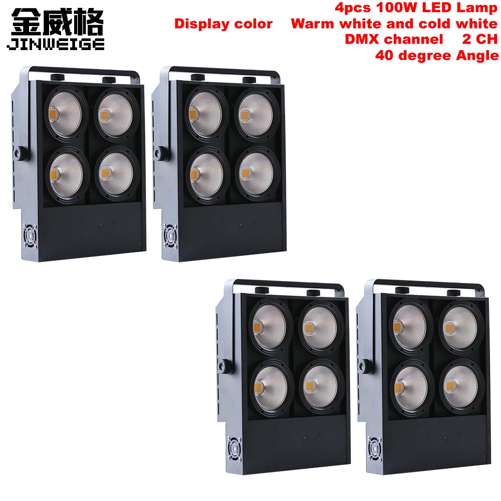 Free Shipping 4pcs/lot 4 Eyes 4x100w LED Cob Light Warm White And Cold White DMX Stage Lighting Effect Blinder
Free Shipping 4pcs/lot 4 Eyes 4x100w LED Cob Light Warm White And Cold White DMX Stage Lighting Effect Blinder