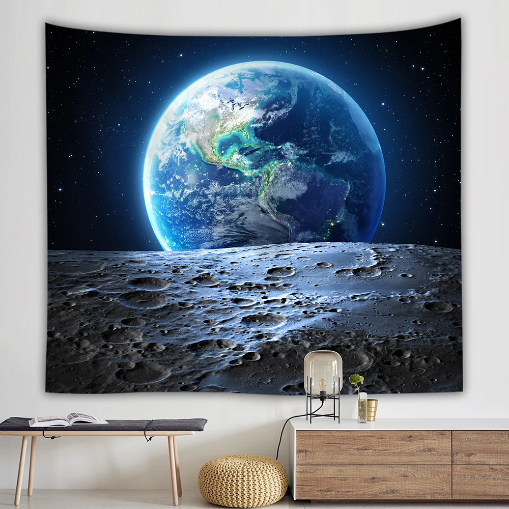 Fancy Moon Cosmos Explore Polyester Tapestry Galaxy Children Bedroom Wall Hanging Gobelin Bedding Cover Home Decor
Fancy Moon Cosmos Explore Polyester Tapestry Galaxy Children Bedroom Wall Hanging Gobelin Bedding Cover Home Decor