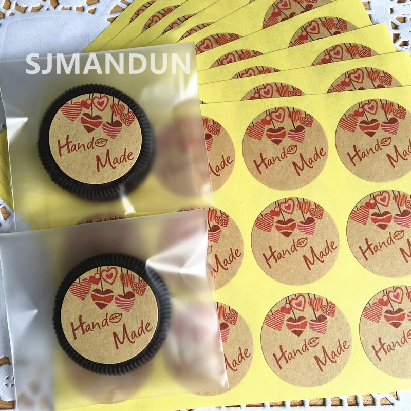 102Pcs 3.5cm Hot Sale Hand Made Circle Handmade Cake Packaging Sealing Label Kraft Sticker Baking DIY Gift Round Stickers
102Pcs 3.5cm Hot Sale Hand Made Circle Handmade Cake Packaging Sealing Label Kraft Sticker Baking DIY Gift Round Stickers