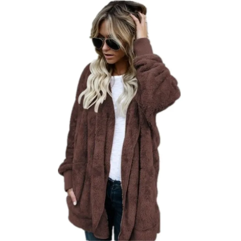 Xfhh 2021S-5XL Faux Fur Teddy Bear Coat Jacket Women Fashion Open Stitch Winter Hooded Coat Female Long Sleeve Fuzzy Jacket
Xfhh 2021S-5XL Faux Fur Teddy Bear Coat Jacket Women Fashion Open Stitch Winter Hooded Coat Female Long Sleeve Fuzzy Jacket