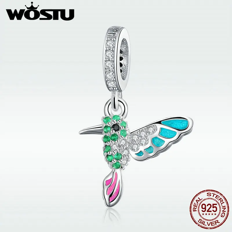 WOSTU Genuine 925 Sterling Silver Kingfisher Bird Dangles Charms Fit Bracelet & Necklace Pendant Fashion Delicate Jewelry CQC991
WOSTU Genuine 925 Sterling Silver Kingfisher Bird Dangles Charms Fit Bracelet & Necklace Pendant Fashion Delicate Jewelry CQC991