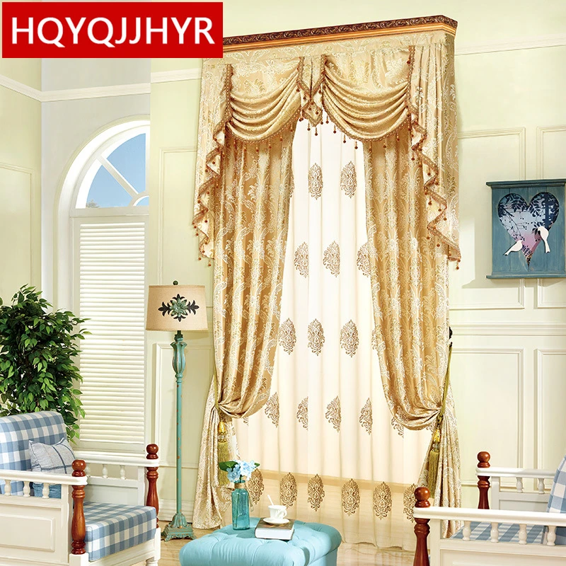 2019 new luxury spun gold jacquard Blackout curtains for living Room sheer curtains for kitchen window curtain bedroom
2019 new luxury spun gold jacquard Blackout curtains for living Room sheer curtains for kitchen window curtain bedroom