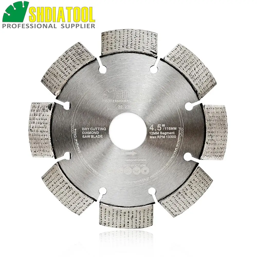 SHDIATOOL 1pc Dia 4.5/5/7/9" Laser Welded Professional Diamond Blades Cutting Disc Arrayed Diamond Wheel Disc Bore 22.23MM
SHDIATOOL 1pc Dia 4.5/5/7/9" Laser Welded Professional Diamond Blades Cutting Disc Arrayed Diamond Wheel Disc Bore 22.23MM