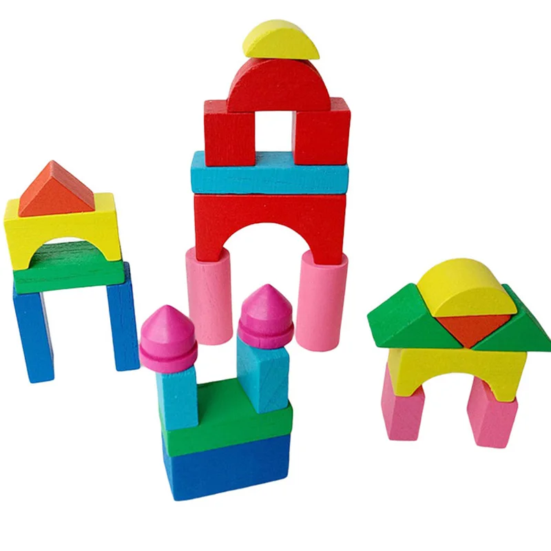 26pcs/lot Wooden Baby Toys Building Blocks Colorful Geometric Assembled Building Blocks Early Childhood Educational Wooden Toys
26pcs/lot Wooden Baby Toys Building Blocks Colorful Geometric Assembled Building Blocks Early Childhood Educational Wooden Toys
