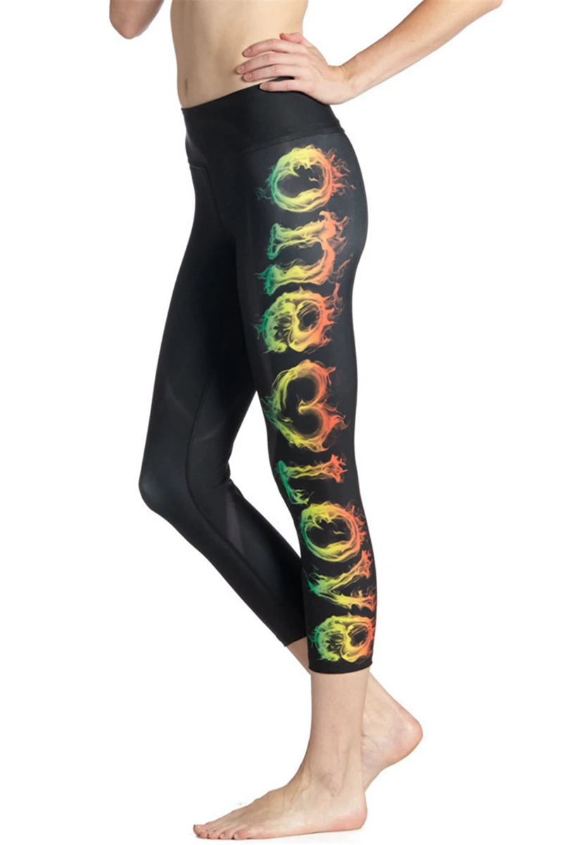 Women One Love Fire Letters Print Fitness Quick Dry Exercise Leggings High Waist Mid Calf Energy Pants Trousers Ropa Mujer
Women One Love Fire Letters Print Fitness Quick Dry Exercise Leggings High Waist Mid Calf Energy Pants Trousers Ropa Mujer