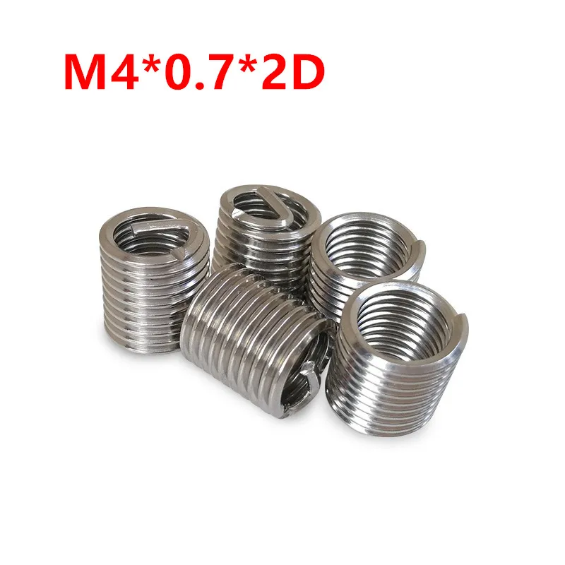 100pcs M4*0.7*2D Wire Thread Insert, m4x2d Wire screw sleeve, M4 Screw Bushing Helicoil Wire Thread Repair Inserts SUS304
100pcs M4*0.7*2D Wire Thread Insert, m4x2d Wire screw sleeve, M4 Screw Bushing Helicoil Wire Thread Repair Inserts SUS304