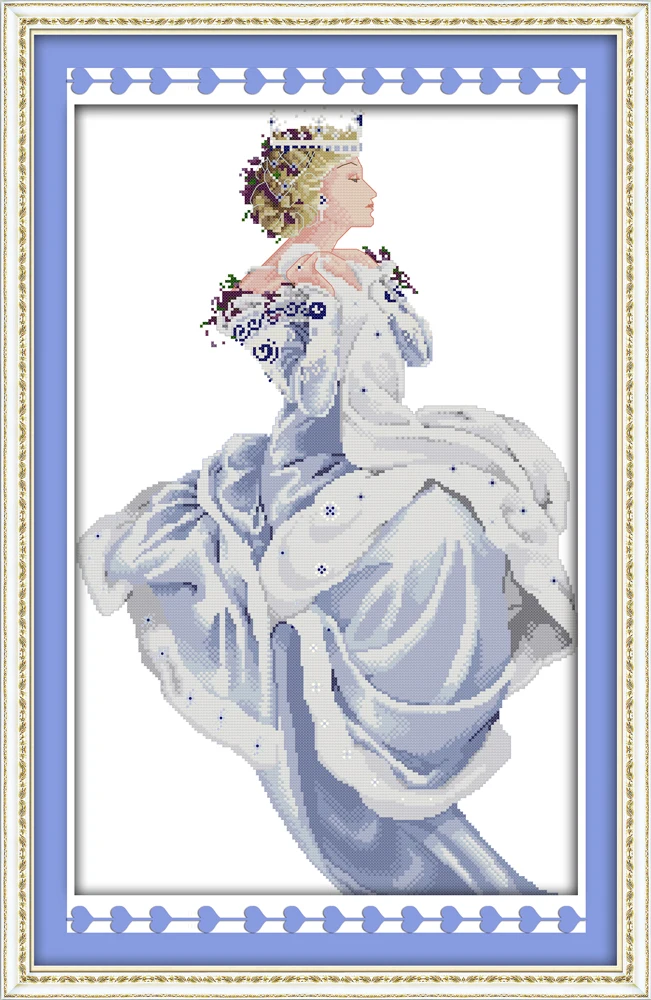 Winter queen cross stitch kit beauty women 18ct 14ct 11ct count printed canvas x stitches embroidery DIY handmade needlework
Winter queen cross stitch kit beauty women 18ct 14ct 11ct count printed canvas x stitches embroidery DIY handmade needlework