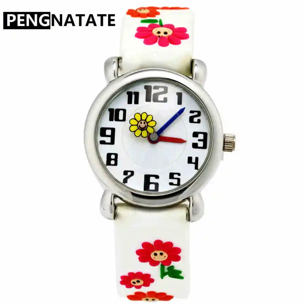 Детские часы PENGNATATE, с белым цветком на ремешке, кварцевые часы для детей, модные, для девочек, для мальчиков, Мультяшные часы, 3D Силиконовые н...
Детские часы PENGNATATE, с белым цветком на ремешке, кварцевые часы для детей, модные, для девочек, для мальчиков, Мультяшные часы, 3D Силиконовые н...