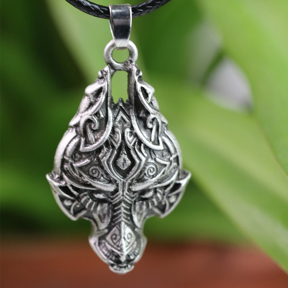 LangHong 10pcs Norse Viking Wolf head Runes Pendant Necklace Original Jewelry Talisman
LangHong 10pcs Norse Viking Wolf head Runes Pendant Necklace Original Jewelry Talisman