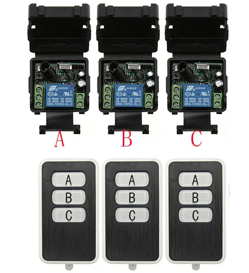 DC12V 24V 1CH 10A RF Wireless Remote Control Relay Switch Security System Garage Doors, Electric Doors/window /lamp
DC12V 24V 1CH 10A RF Wireless Remote Control Relay Switch Security System Garage Doors, Electric Doors/window /lamp