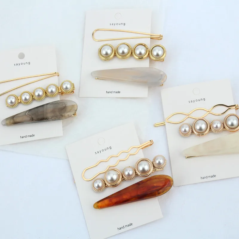 1Set Korea Japan Chic Design Metal Gold Pearl Irregular Acetate Hair Clip for Women Girl Wedding Party Hair Accessories Jewelry
1Set Korea Japan Chic Design Metal Gold Pearl Irregular Acetate Hair Clip for Women Girl Wedding Party Hair Accessories Jewelry