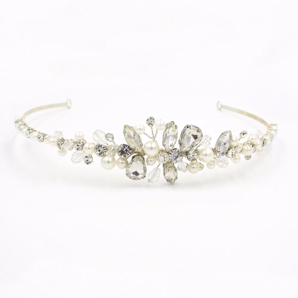 Womens Handmade Headwear Tiaras Wedding Dress Accessories Bride Headdress Silver Floral O866
Womens Handmade Headwear Tiaras Wedding Dress Accessories Bride Headdress Silver Floral O866