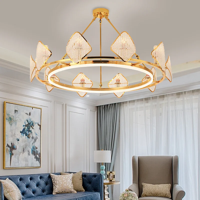 Postmodern LED crystal lamp living room light luxury restaurant creative design bedroom ceiling WF5271002
Postmodern LED crystal lamp living room light luxury restaurant creative design bedroom ceiling WF5271002