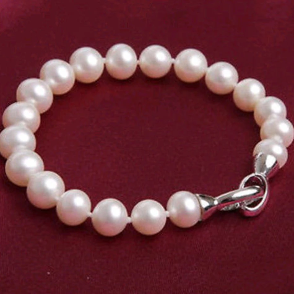 Natural fashion white freshwater cultured pearl 9-10mm round beads diy bracelets for women charms jewelry making 7.5-8inch BV339
Natural fashion white freshwater cultured pearl 9-10mm round beads diy bracelets for women charms jewelry making 7.5-8inch BV339