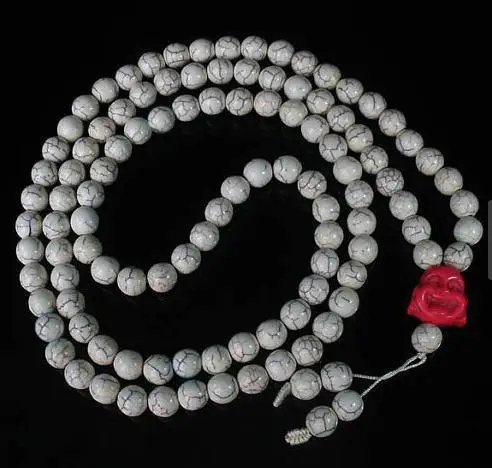 Tibet Ivory White Turquoises Stone 10mm 108 Beads Pink Happy Buddha Beaded Buddhism Prayer Mala Necklace
Tibet Ivory White Turquoises Stone 10mm 108 Beads Pink Happy Buddha Beaded Buddhism Prayer Mala Necklace