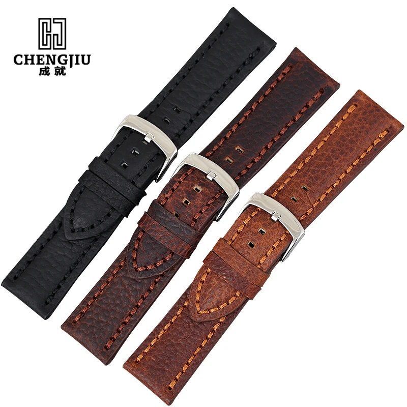 Пояса из натуральной кожи Ремешки для наручных часов tudor/Rolex/Panerai/Omega Часы Для