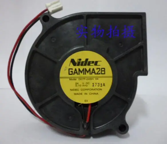 Original NIDEC D07F-24SH 04 7530 DC 24V 0.10A 75*75*30MM 2 Lines Turbo Blower Cooling Fan
Original NIDEC D07F-24SH 04 7530 DC 24V 0.10A 75*75*30MM 2 Lines Turbo Blower Cooling Fan