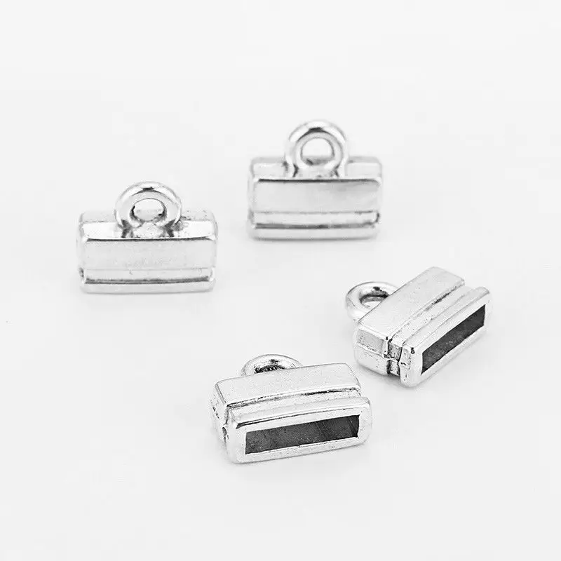 20 шт. плоских заглушек для 10 мм плоского кожаного шнура|cap image|findings jewelryfindings clasps |