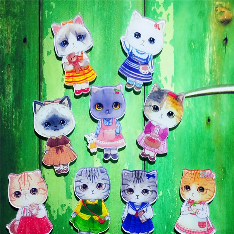 Фото 1 шт. милые значки с изображением кота из мультфильма для рюкзака - купить