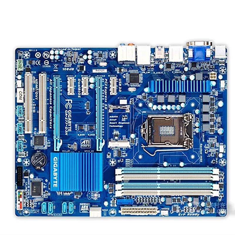 Для Gigabyte GA-Z77-HD3 оригинальная б/у рабочего стола материнской платы Z77-HD3 Z77 LGA 1155 i3 i5 i7