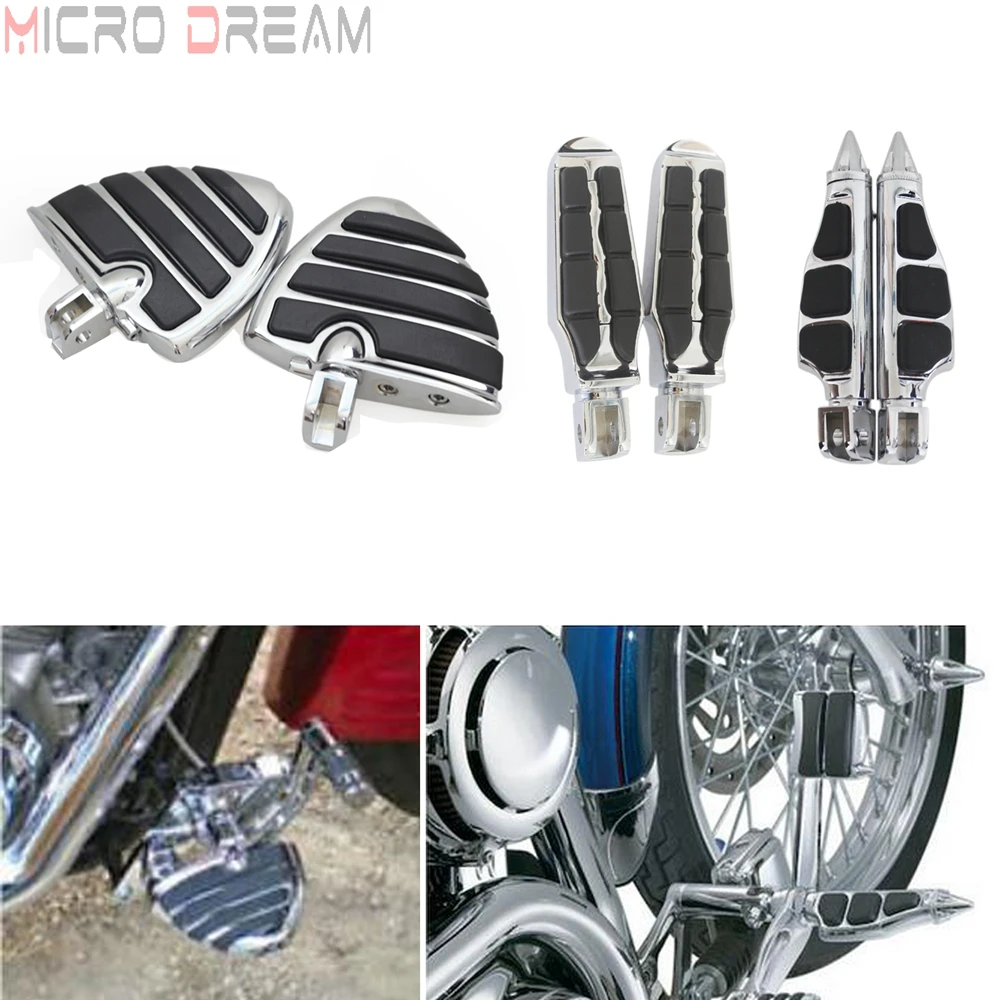 1 пара высококачественных хромированных колышек для ног Suzuki M50 M90 M109R 2005 2013 Honda Gold