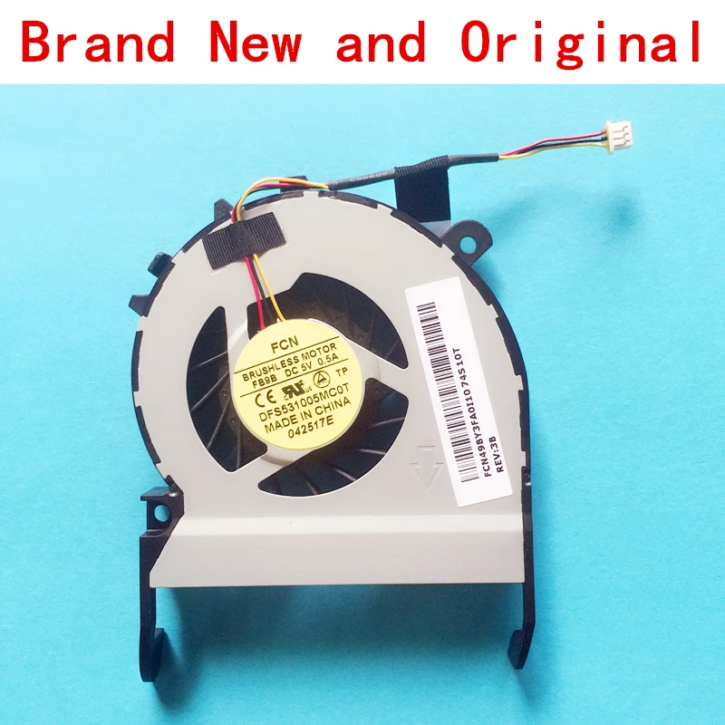 New laptop CPU cooling fan Cooler radiator for Toshiba Satellite L800-C05W C805-T07B C805-T03B L840 C805D C805-T08B M840
New laptop CPU cooling fan Cooler radiator for Toshiba Satellite L800-C05W C805-T07B C805-T03B L840 C805D C805-T08B M840