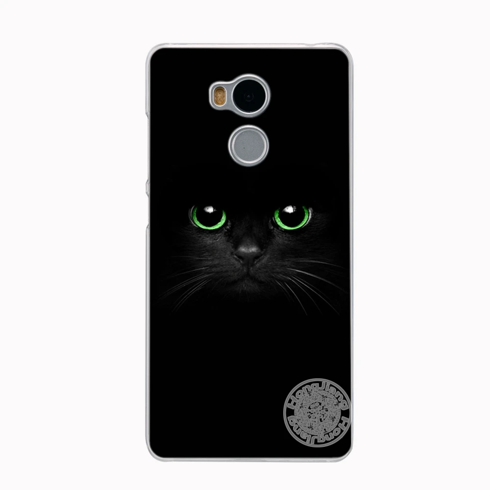HAMEINUO черный простой дизайн модный Кот Череп чехол для телефона Xiaomi redmi 4 1 1s 2 3 3s pro