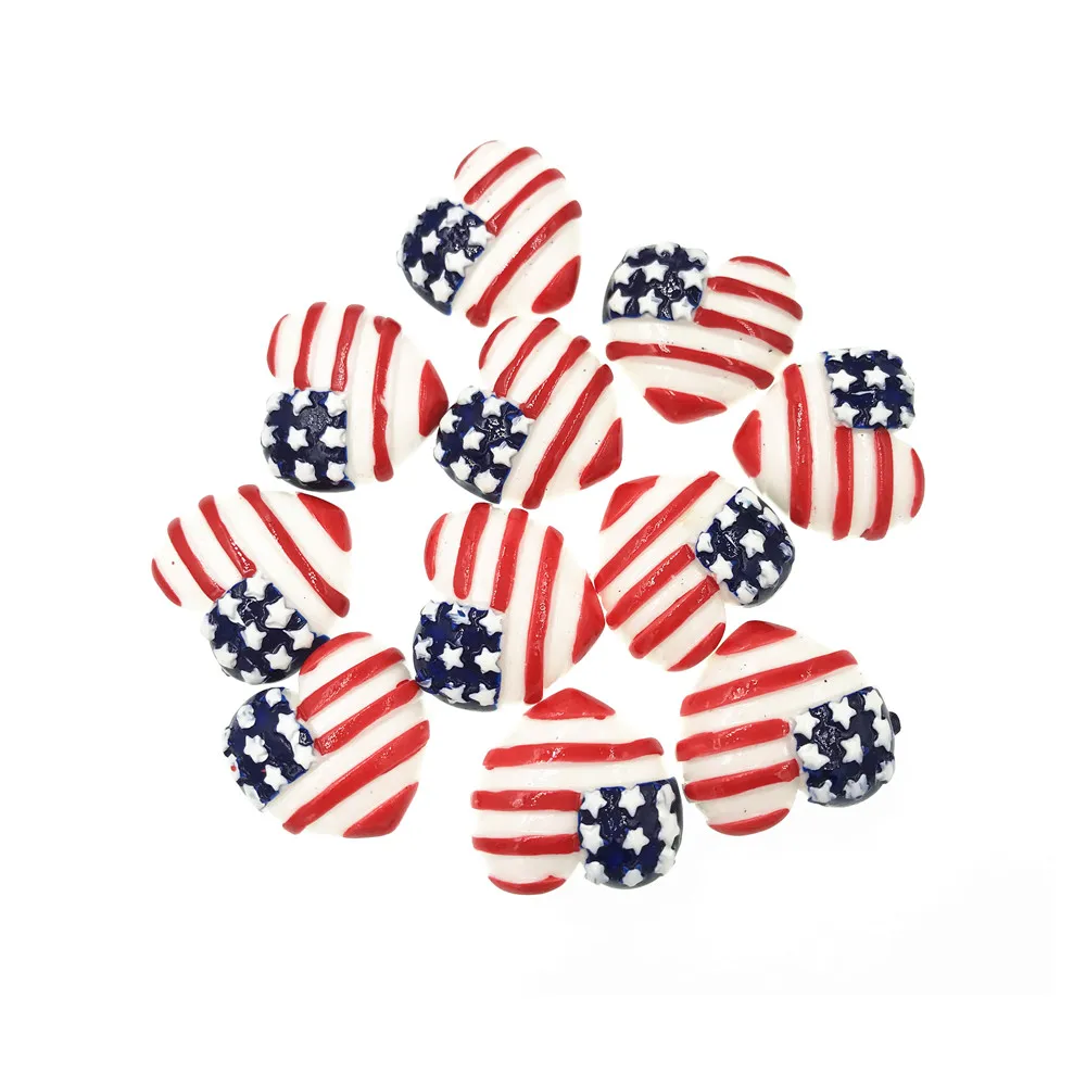 10Pcs/lot Heart Shape Flatback Resin Cabochons American Flag Flat Back Resin Cabochon for Hair Bows Accessories DIY Scrapbooking
10Pcs/lot Heart Shape Flatback Resin Cabochons American Flag Flat Back Resin Cabochon for Hair Bows Accessories DIY Scrapbooking