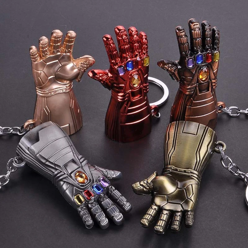 Брелок с героями Marvel кольцо брелок Мстители Тор для ключей в форме молотка Thanos