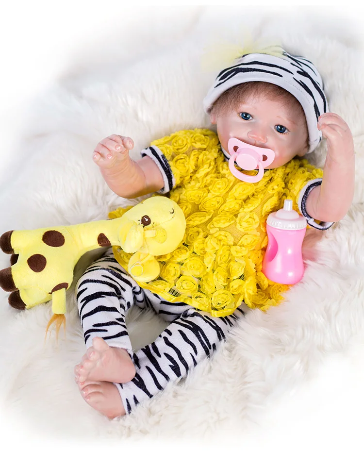 43cm Soft Silicone Reborn Girl 17 inch Realistic Baby Dolls Toddler toy reborn toddler baby infant doll Lifelike Princess Bebe
43cm Soft Silicone Reborn Girl 17 inch Realistic Baby Dolls Toddler toy reborn toddler baby infant doll Lifelike Princess Bebe