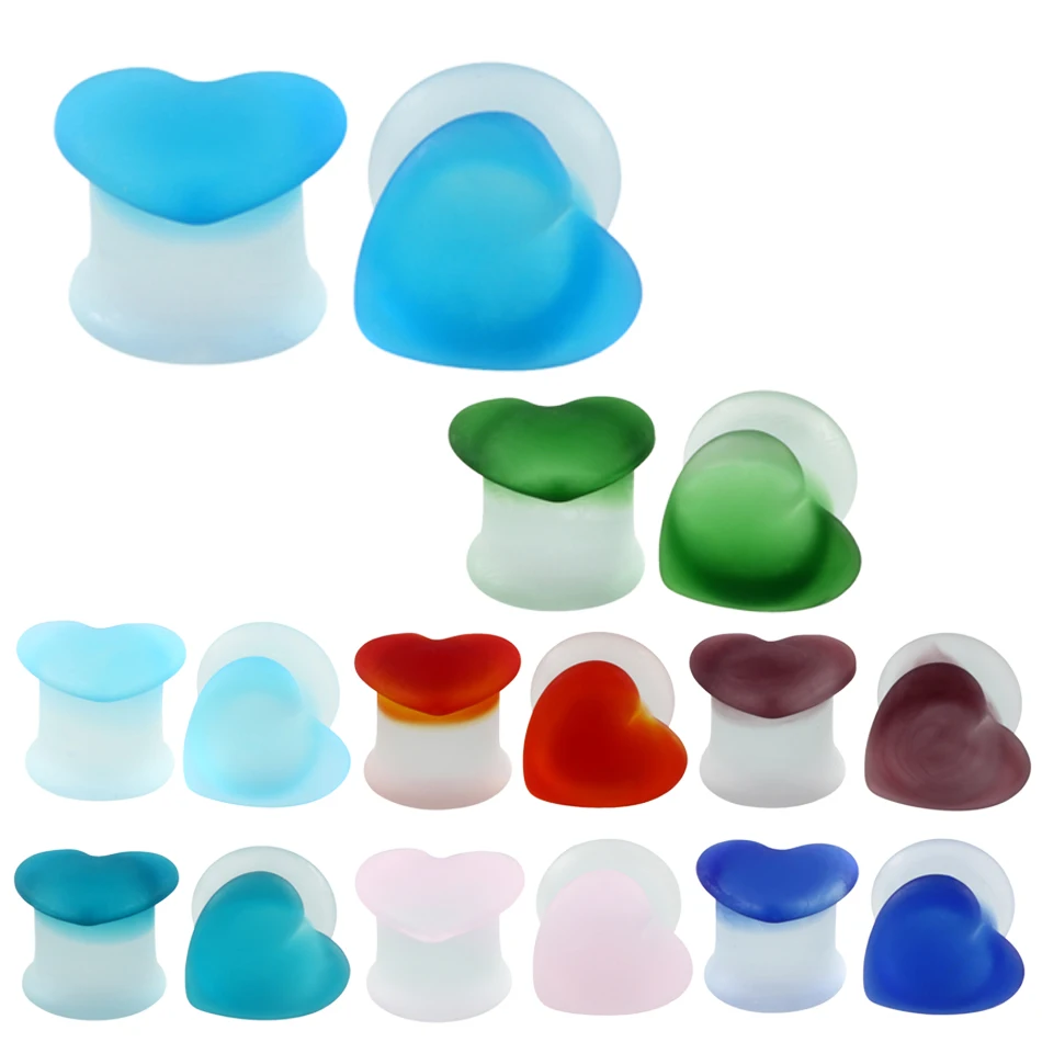 2pcs Glass Heart Ear Plugs and Tunnel Piercings Ear lugs Earring Gauges Ear Expanders Stretchering Plug Body Piercings Jewelry
2pcs Glass Heart Ear Plugs and Tunnel Piercings Ear lugs Earring Gauges Ear Expanders Stretchering Plug Body Piercings Jewelry