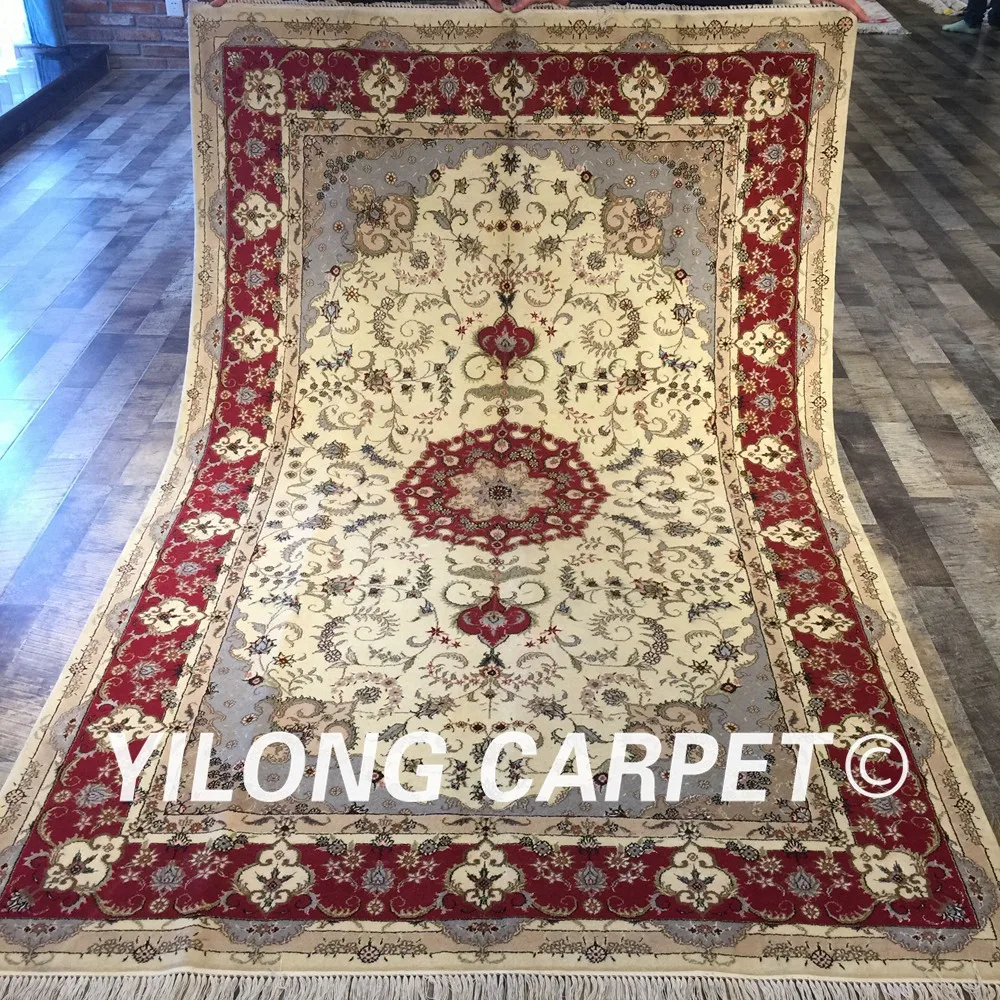 Yilong 5 'x 8' ручной персидский белый ковер красный Восточный медальон Шелковый шерстяной ковер (WY2035S5x8)
Yilong 5 'x 8' ручной персидский белый ковер красный Восточный медальон Шелковый шерстяной ковер (WY2035S5x8)