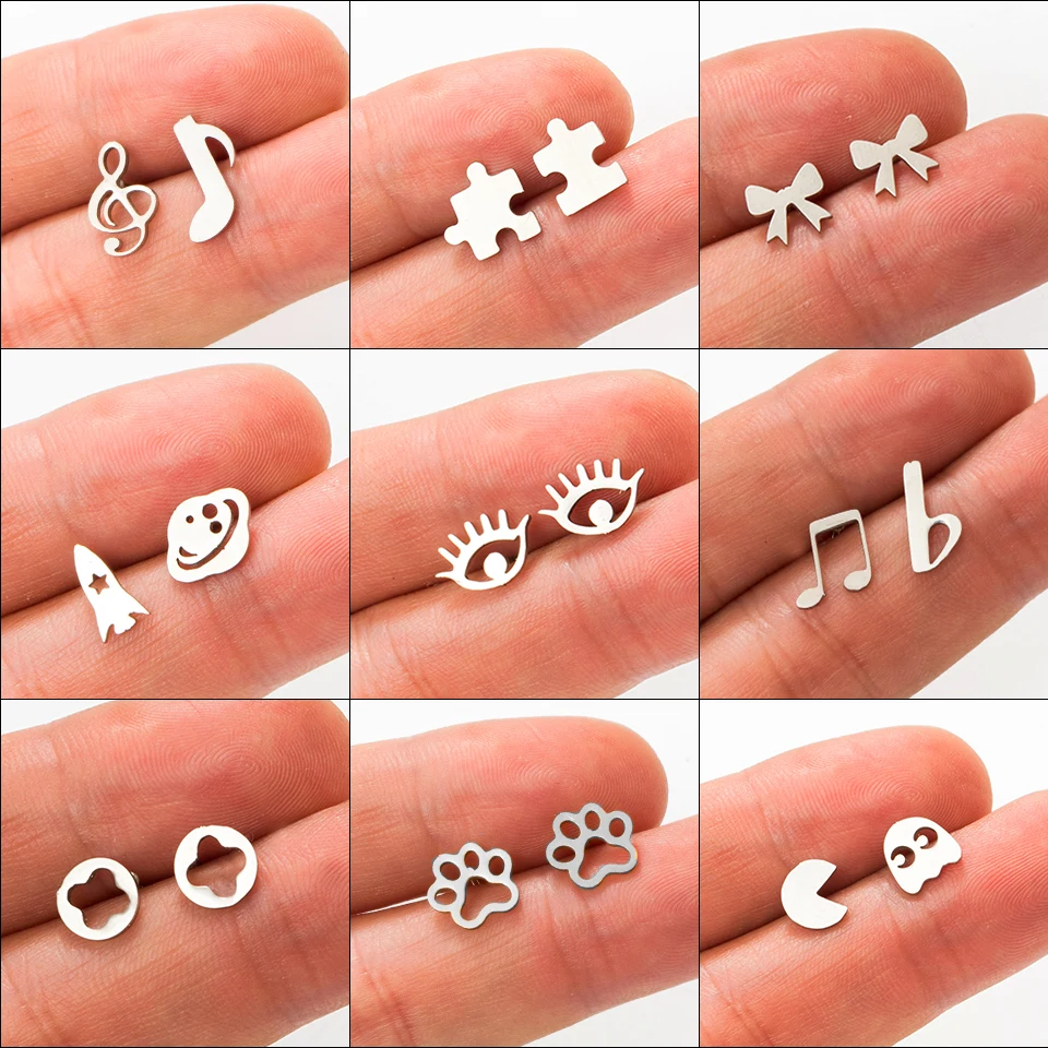 Multiple Golden Stainless Steel Cute Stud Earrings for Women Girls 2020 Fashion Minimalist Earrings Carnations Jewlery Gifts
Multiple Golden Stainless Steel Cute Stud Earrings for Women Girls 2020 Fashion Minimalist Earrings Carnations Jewlery Gifts