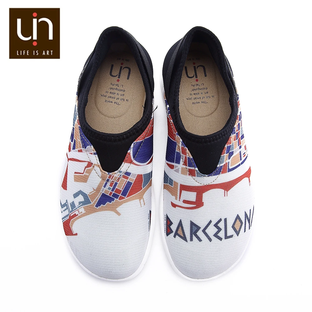 UIN Barcelona Impress Design Unisex Casual Shoes for Couples Slip-on Sneakers Trendy Travel Flats for Women/Men
UIN Barcelona Impress Design Unisex Casual Shoes for Couples Slip-on Sneakers Trendy Travel Flats for Women/Men