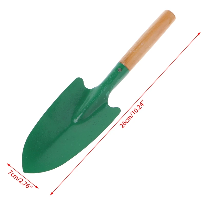 Усиленная садовая лопата с деревянной ручкой для посадки легко