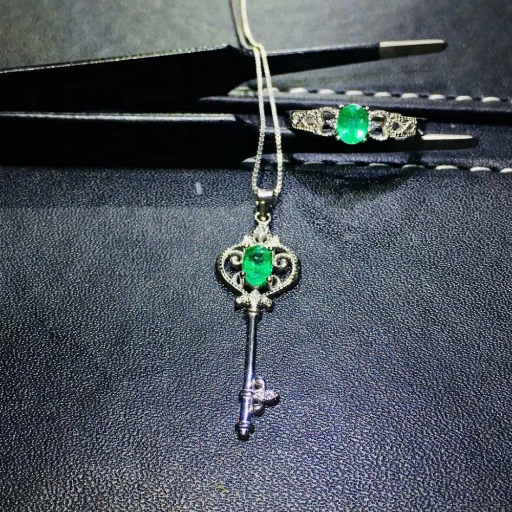 SHILOVEM 925 sterling silver Natural Emerald rings pendants send necklace Jewelry wedding women wholesale jctz0406040589agml
SHILOVEM 925 sterling silver Natural Emerald rings pendants send necklace Jewelry wedding women wholesale jctz0406040589agml
