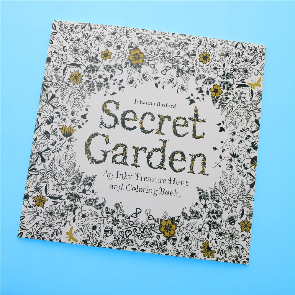 Книга-раскраска Secret Garden для детей и взрослых 24 страницы | Канцтовары офиса дома